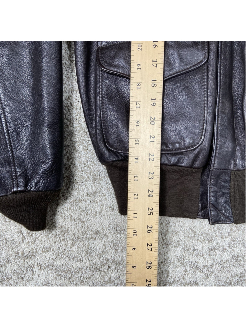 Vintage Avirex Type A-2 Leather Flight Bomber Jacket Mens Size 38 Medium USA - Picture 5 of 5